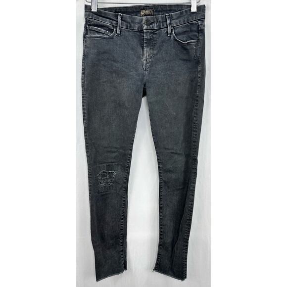 MOTHER The Looker Fray Jeans – Gray “Sexy Just Walked into Town” Wash – Size 26 - Picture 2 of 8